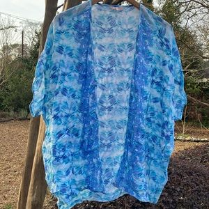 Victoria’s Secret Open Front Cotton Short Kimono Robe or Beach Cover